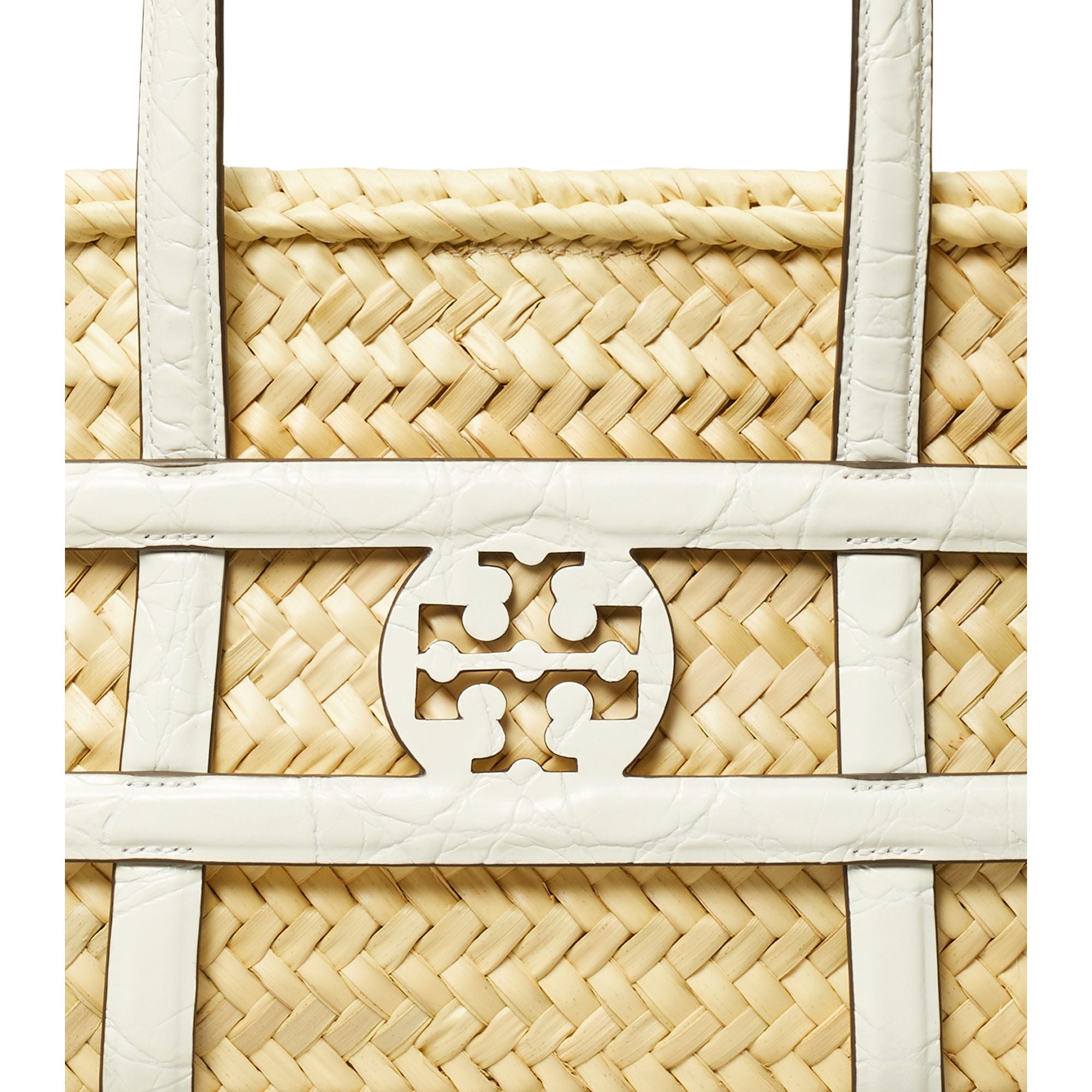 Women Ella Straw Small Basket - Blanc