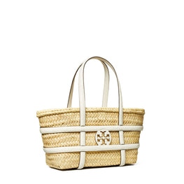Women Ella Straw Small Basket - Blanc
