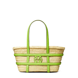 Women Ella Straw Small Basket - Bright Fern