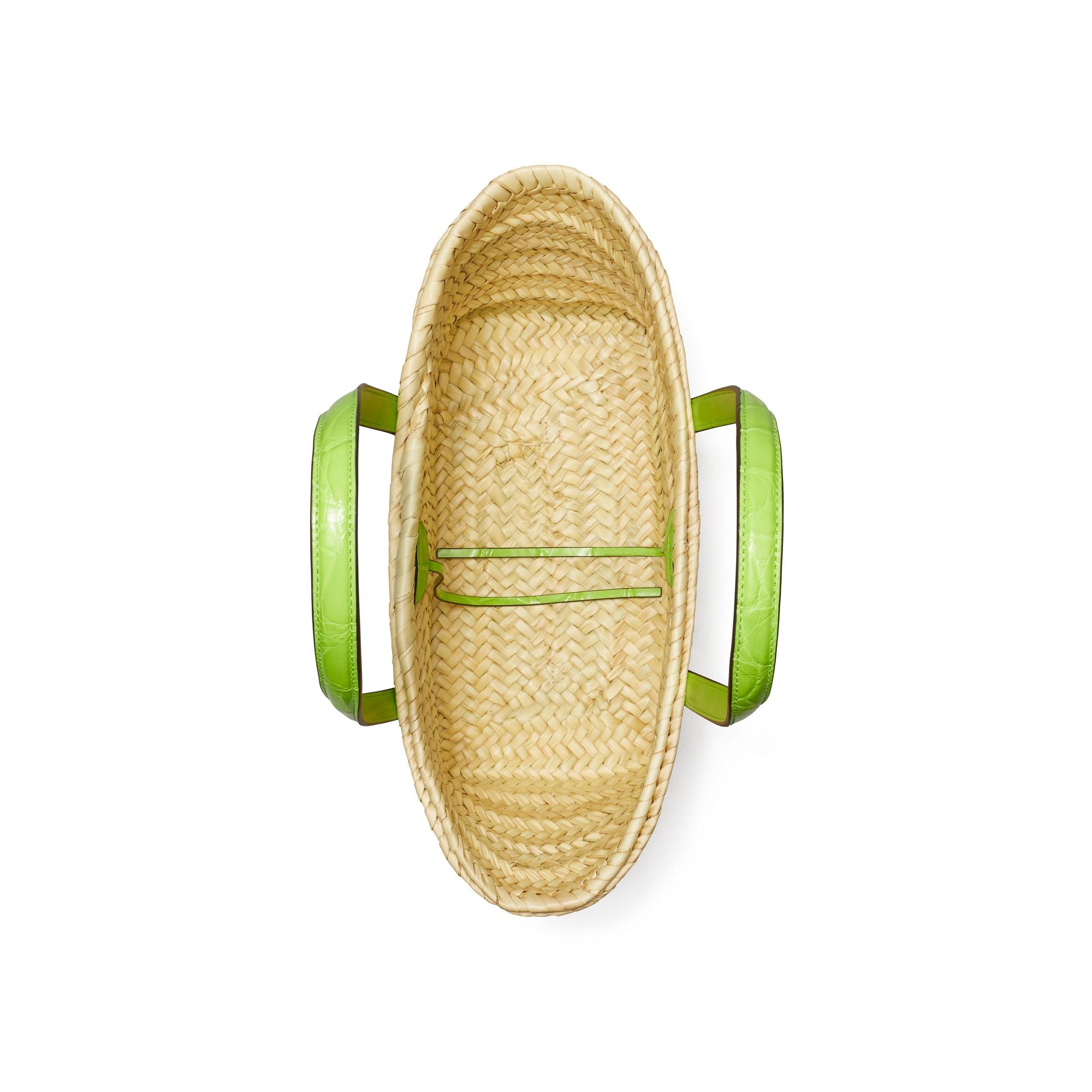 Women Ella Straw Small Basket - Bright Fern