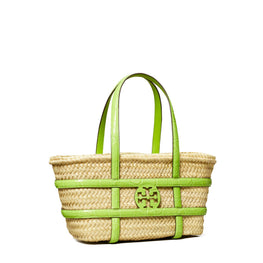 Women Ella Straw Small Basket - Bright Fern