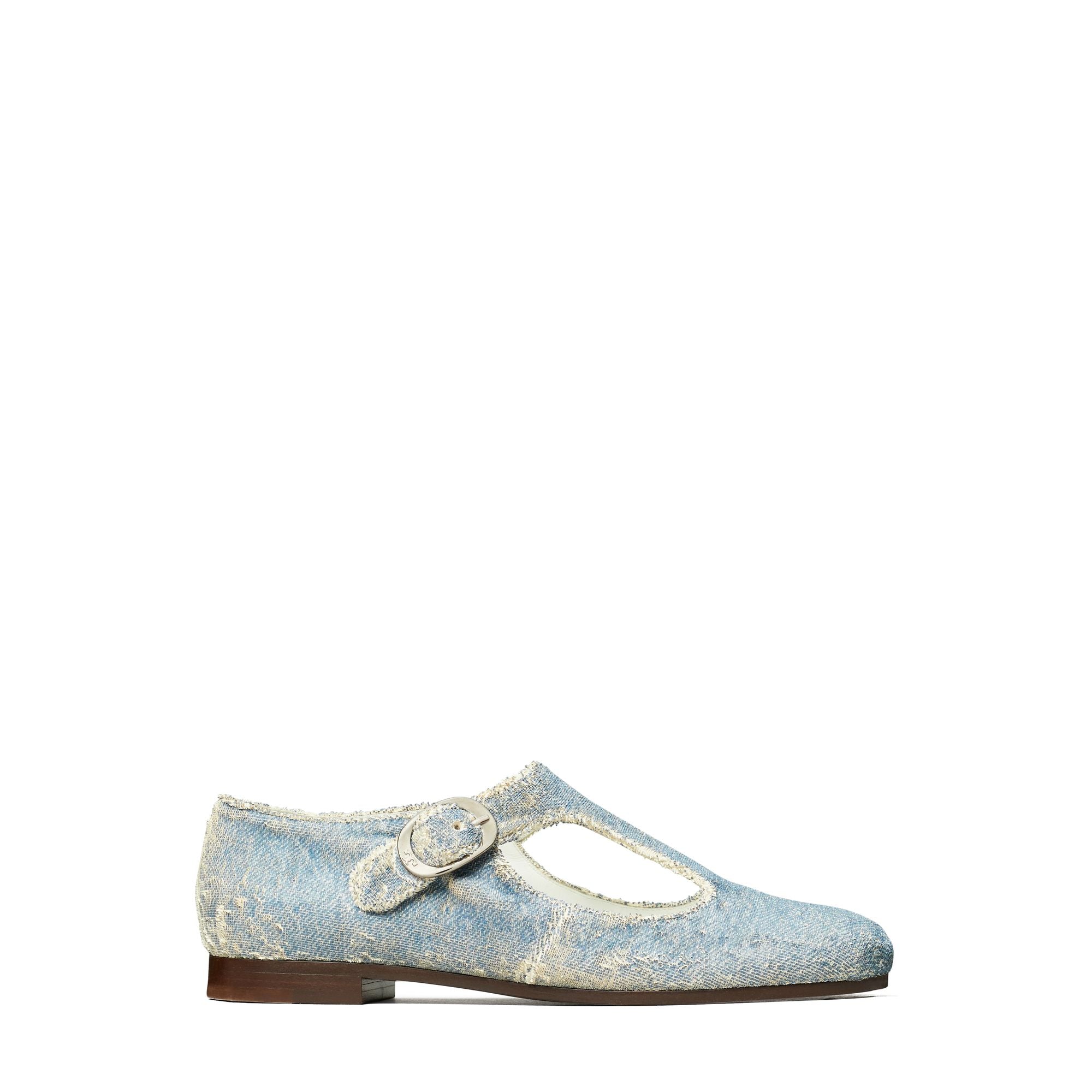 Women Violet T Strap - Denim