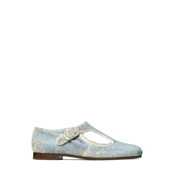 Women Violet T Strap - Denim