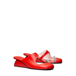Women Pierced Wedge 45Mm - Blazing Red / Silver