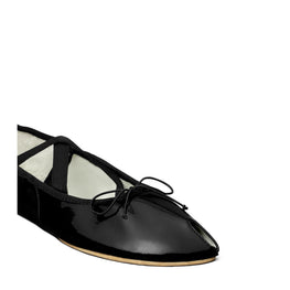 Women Peep Toe Mary Jane Ballet - Perfect Black