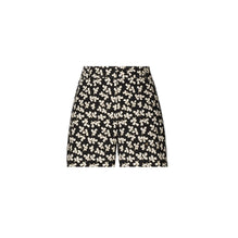 Women Cotton Camp Short - Neutral Little Leaves
