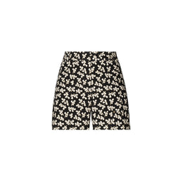 Women Cotton Camp Short - Neutral Little Leaves