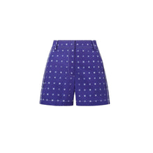Women Cotton Camp Short - Ballpoint Ink Nothing Ditsy