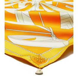 Women Sailboat Spiral Neckerchief - Orange