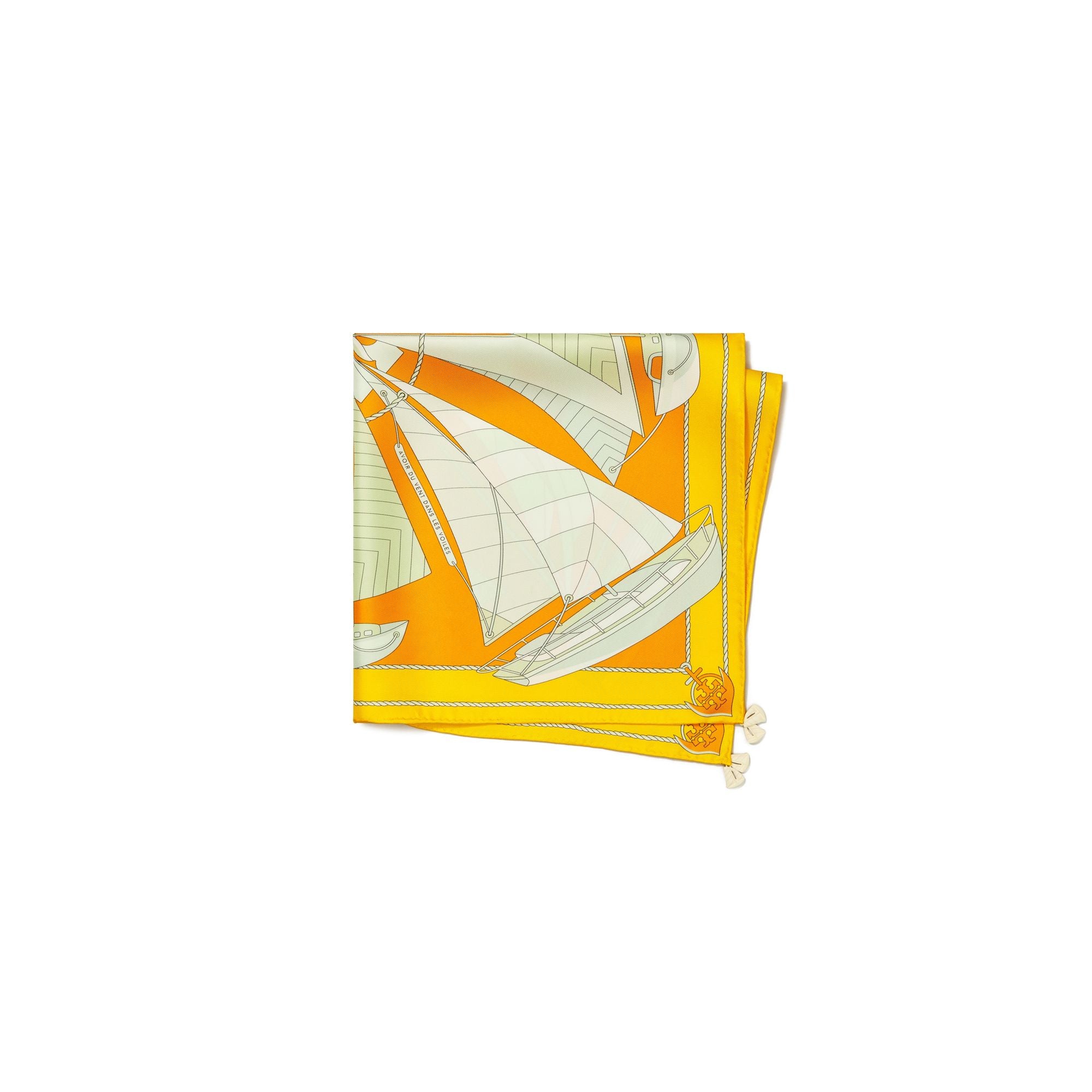 Women Sailboat Spiral Neckerchief - Orange