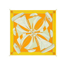 Women Sailboat Spiral Neckerchief - Orange