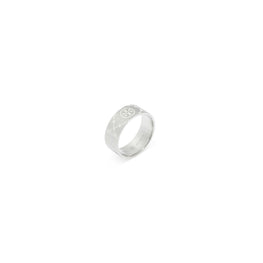 Women Icon T Monogram Ring - Tory Silver / Ivory