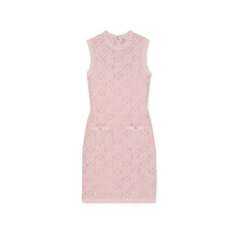 Women Cotton Pointelle Knitted Tank Dress - Stone Pink