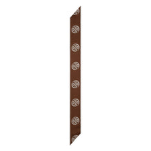 Women Medallion Logo Ribbon Tie - Chocolate