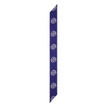 Women Medallion Logo Ribbon Tie - Ballpoint Blue