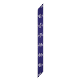 Women Medallion Logo Ribbon Tie - Ballpoint Blue