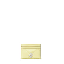 Women Kira Diamond Quilt Clover Card Case - Frozen Zest