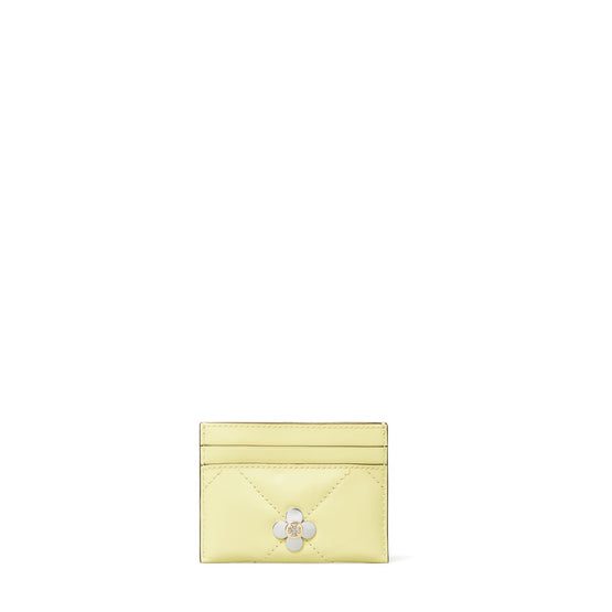 Women Kira Diamond Quilt Clover Card Case - Frozen Zest