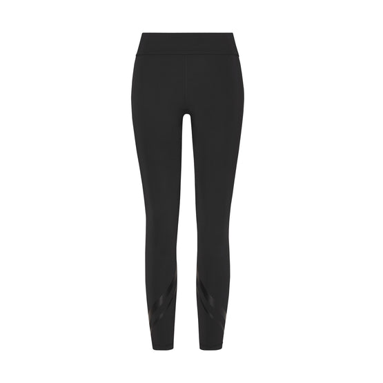 Women Side-Pocket Chevron Leggings - Sport Black