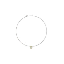 Women Icon Pavé Pendant Necklace - Tory Silver / Olive