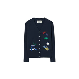 Women Performance Cashmere Fairway Cardigan - Tory Navy