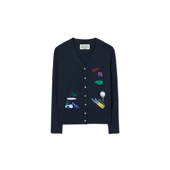 Women Performance Cashmere Fairway Cardigan - Tory Navy