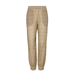 Women Printed Beach Pant - Curly Ribbon - Combo D