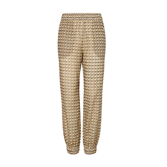 Women Printed Beach Pant - Curly Ribbon - Combo D