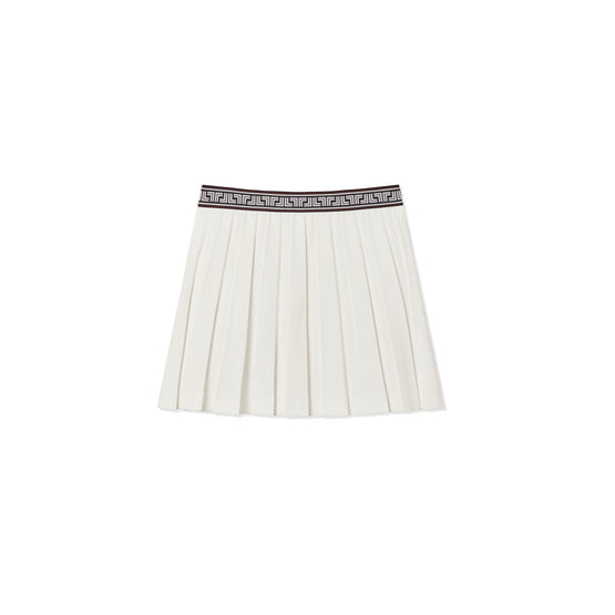 Women Tech Twill Geo-T Pleated Skirt - Snow White