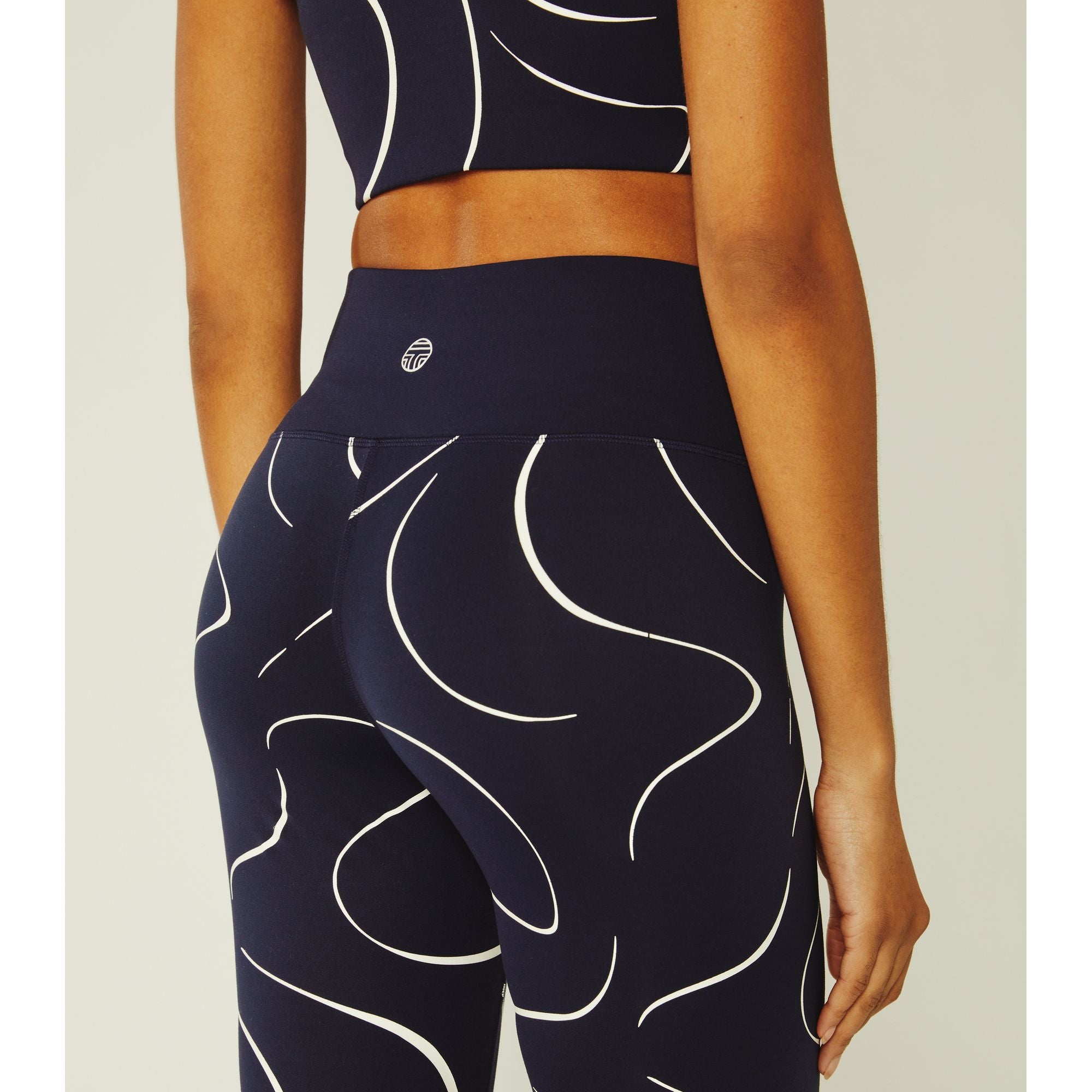 Women Glow High-Rise 7/8 Leggings - Tory Navy Glow