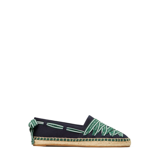 Women Logo Grosgrain Espadrille - Perfect Navy / Malachite