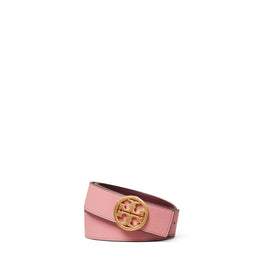 Women 1.5" Reversible Logo Belt - Pink Magnolia / Port / Gold