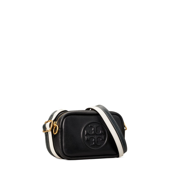 Women Perry Bombe Double Strap Mini Bag - Black / Black