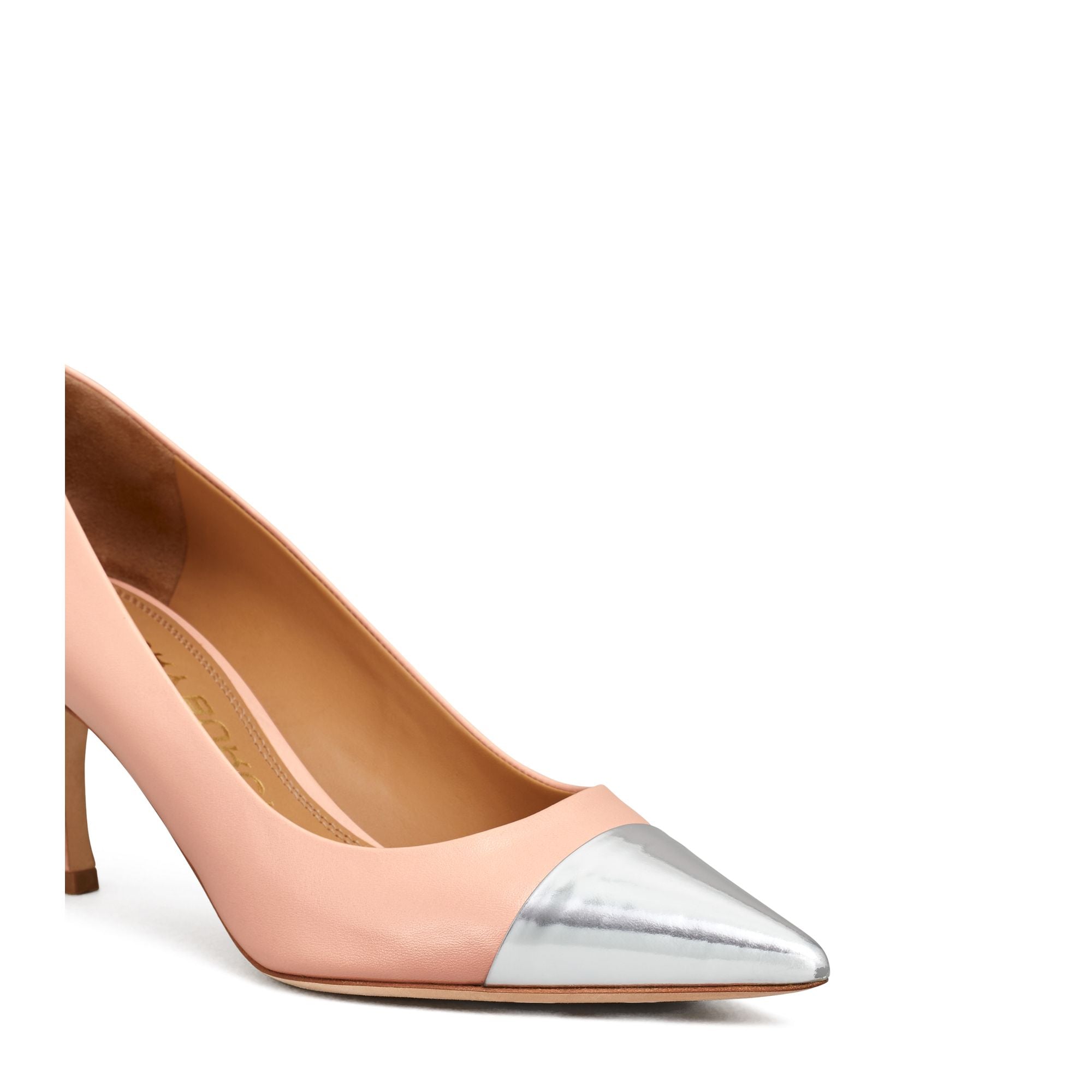 Women Penelope 65Mm Cap-Toe Pump - Pink Moon / Silver