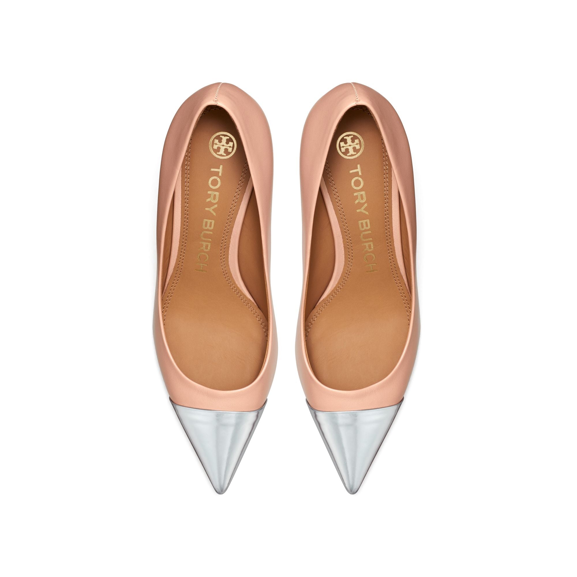 Women Penelope 65Mm Cap-Toe Pump - Pink Moon / Silver