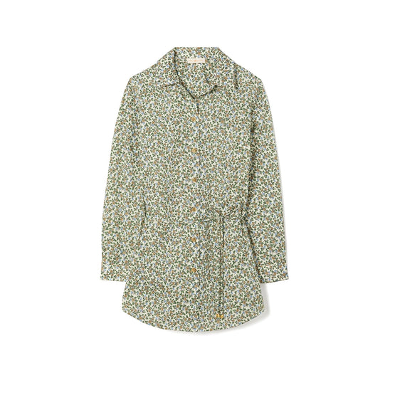 Women Brigitte Printed Beach Tunic - Starburst Ivy
