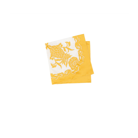 Women Vintage Hawaiian Neckerchief - Golden Crest