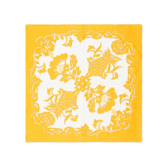 Women Vintage Hawaiian Neckerchief - Golden Crest