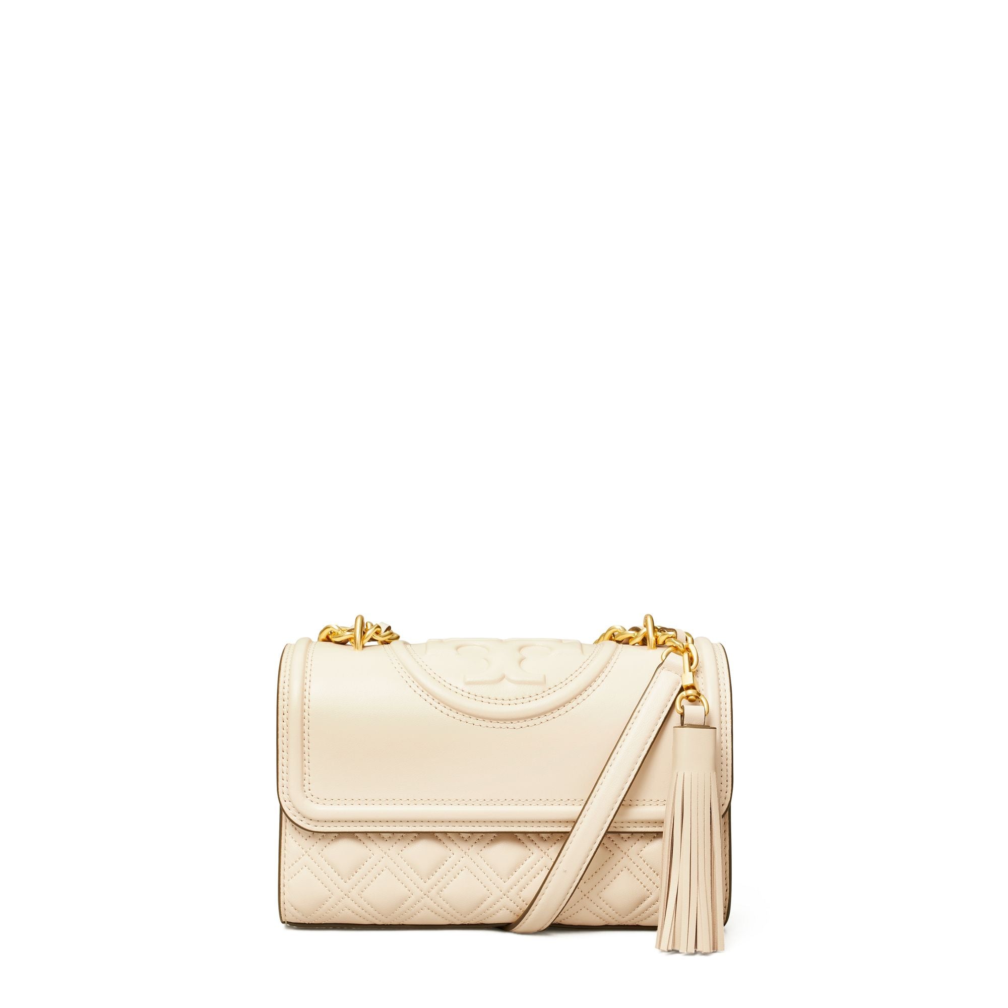 Women Fleming Small Convertible Shoulder Bag - New Cream