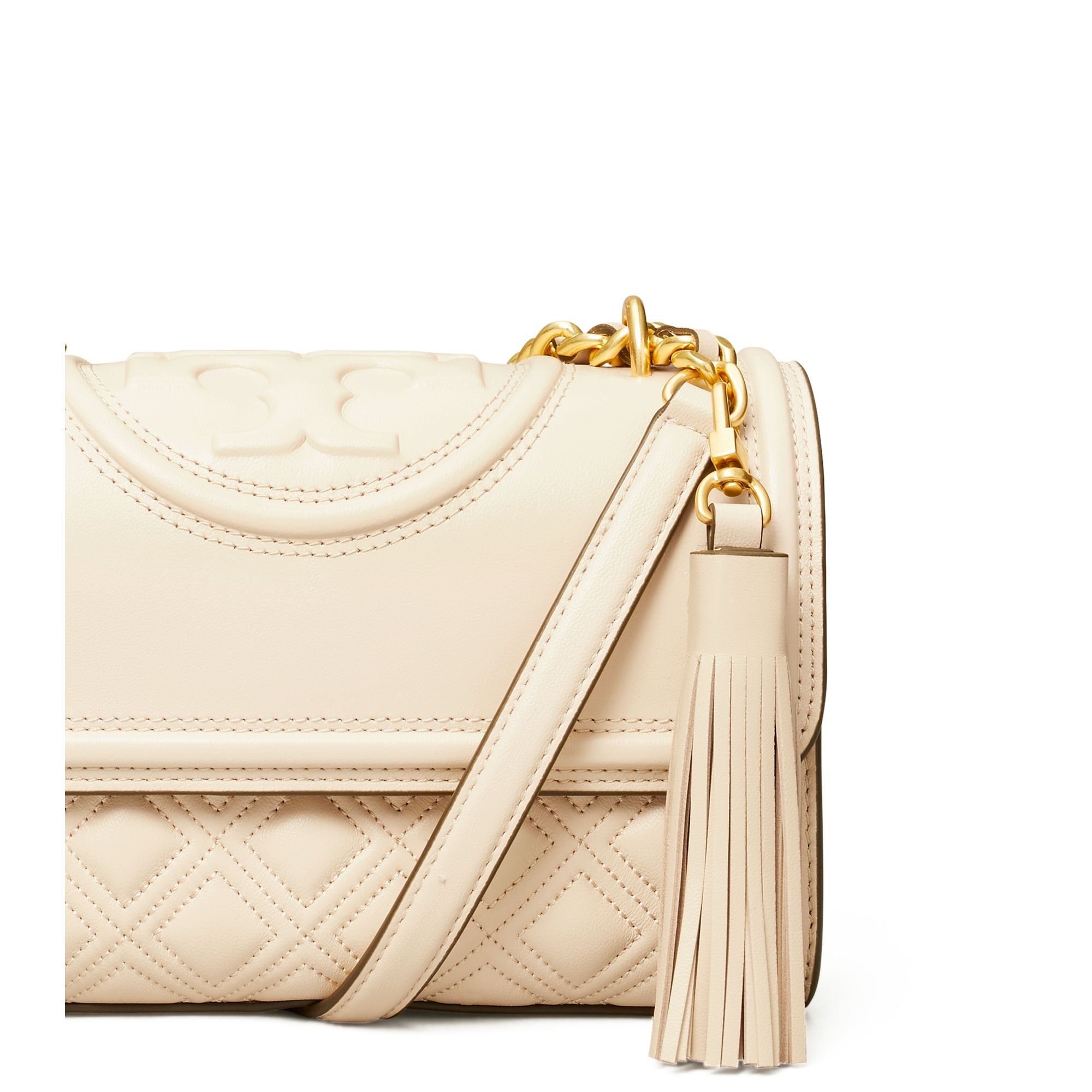 Women Fleming Small Convertible Shoulder Bag - New Cream
