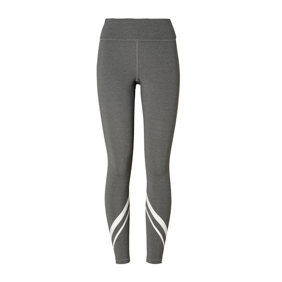 Women High-Rise Compression Melange Pocket Leggings - Dark Grey Heather