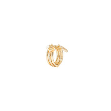 Women Miller Pave Charm Ring - Tory Gold / Crystal / Ivory