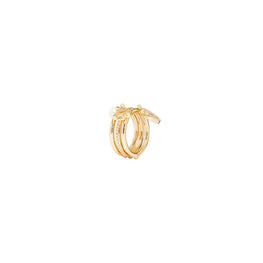 Women Miller Pave Charm Ring - Tory Gold / Crystal / Ivory