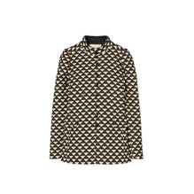 Women Triangle Geo Twill Crepe Jacket - Triangle Geo