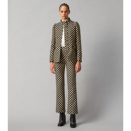 Women Triangle Geo Twill Crepe Jacket - Triangle Geo