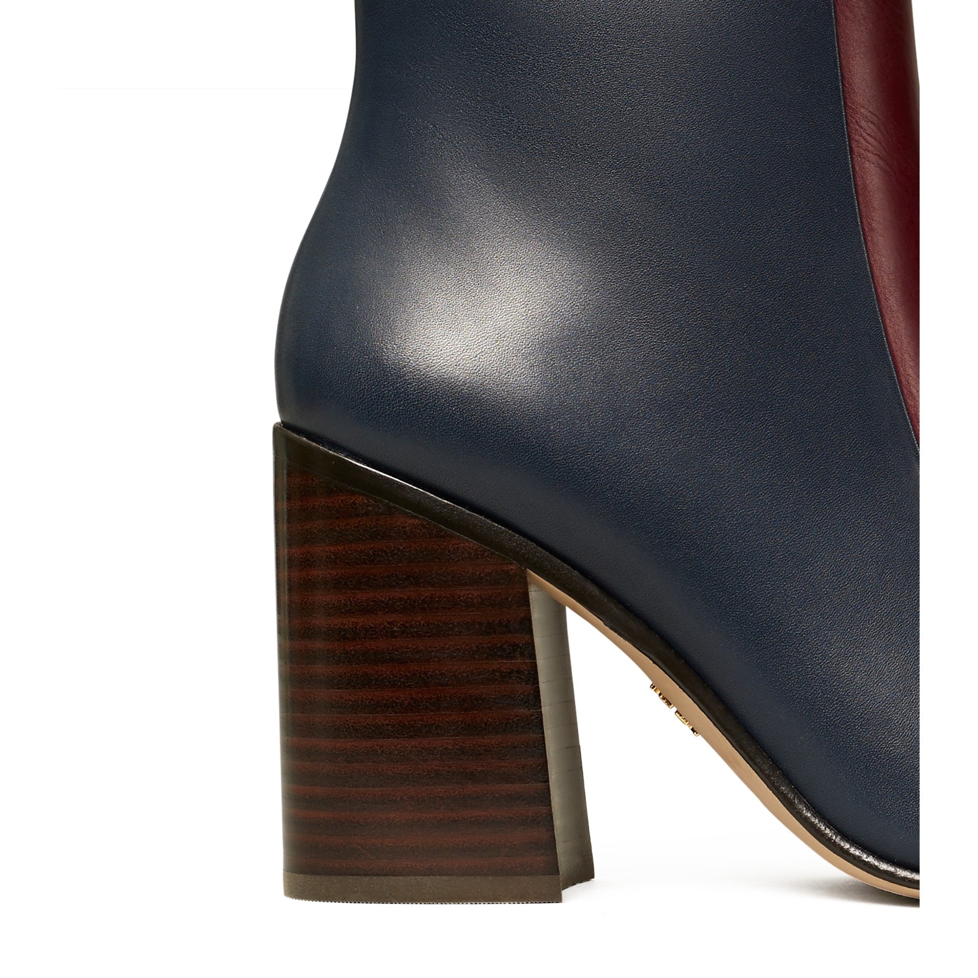 Women Equestrian Link  Boot - Ink Navy / Burgundy
