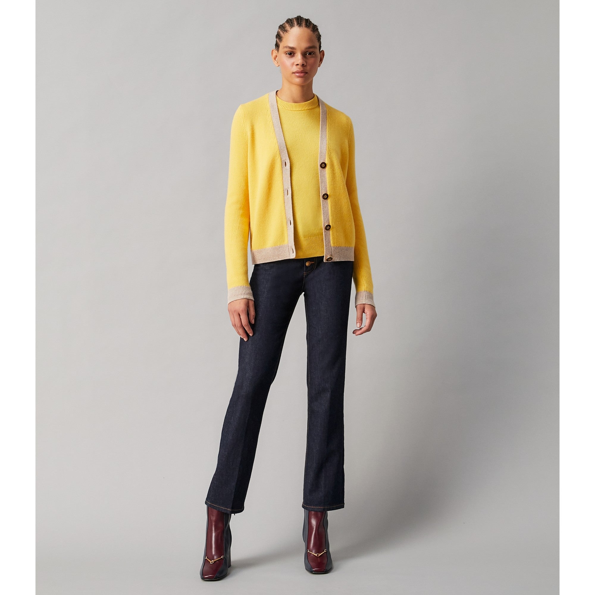 Women Equestrian Link  Boot - Ink Navy / Burgundy