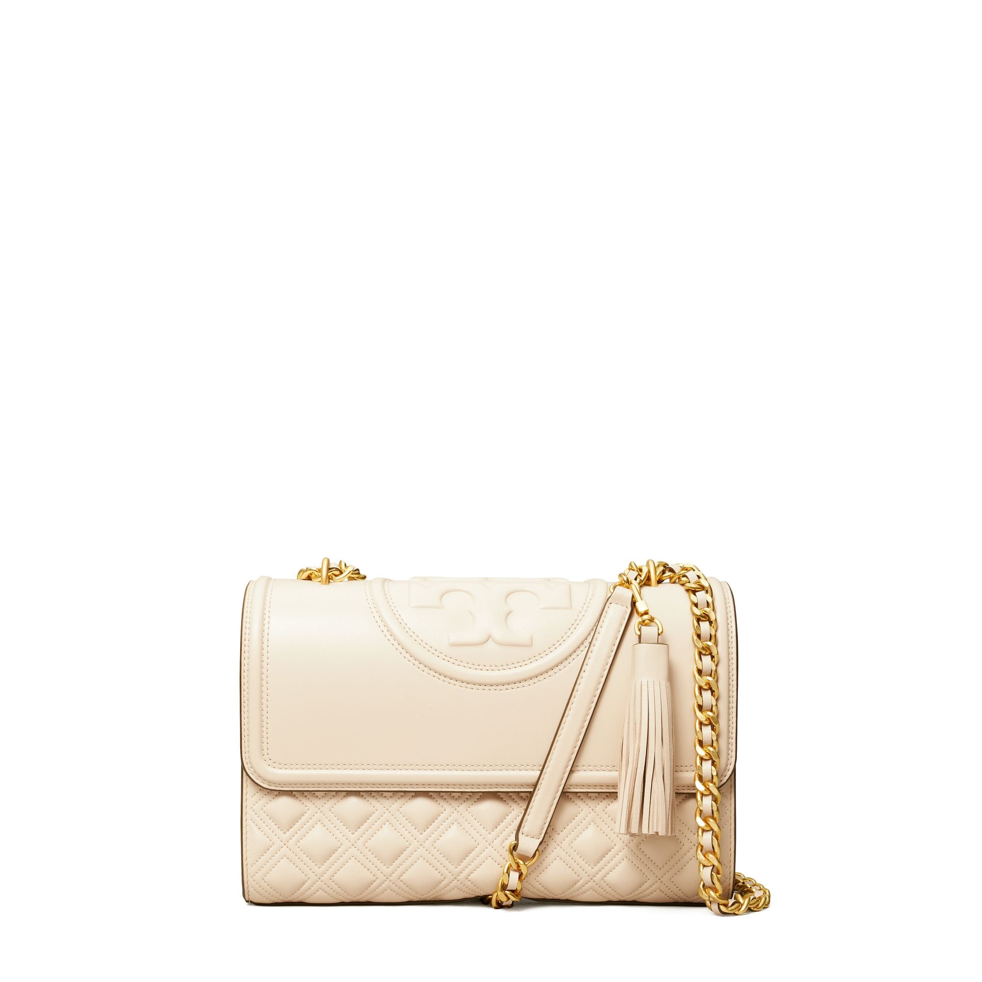 Women Fleming Convertible Shoulder Bag - New Cream
