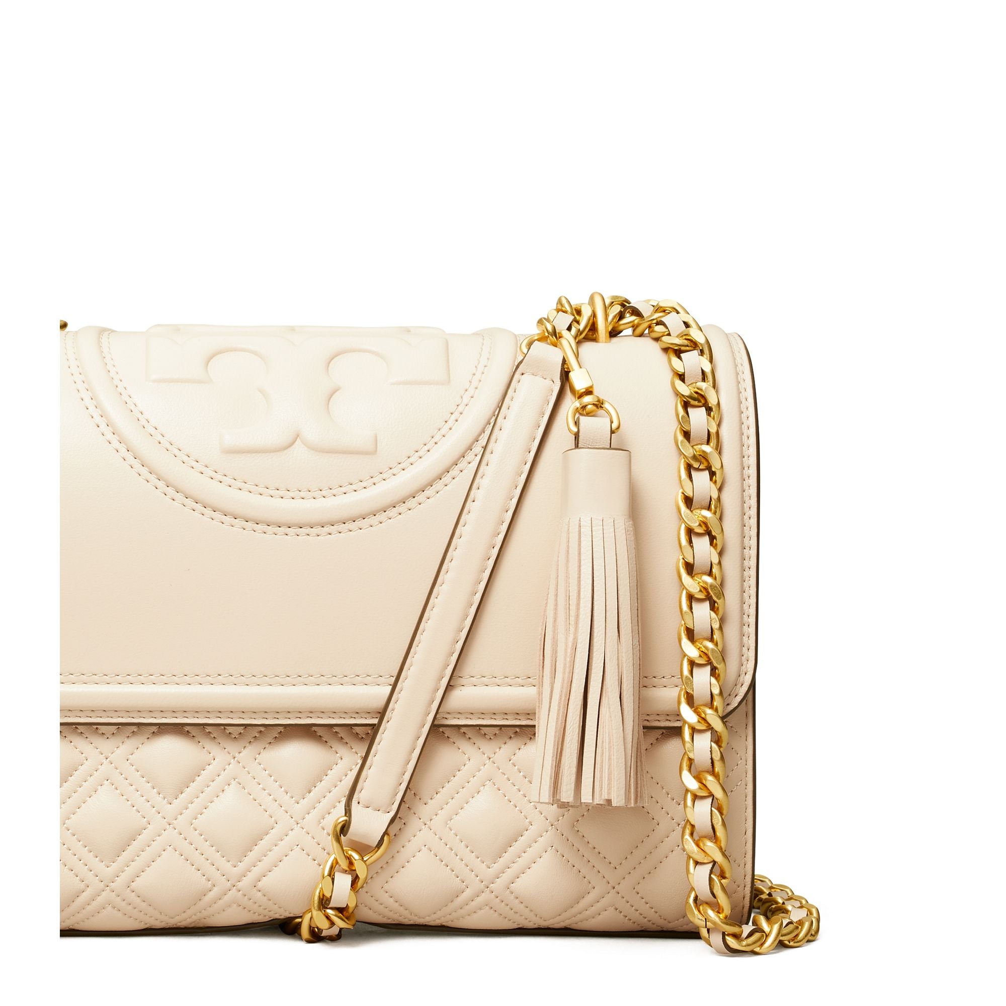 Women Fleming Convertible Shoulder Bag - New Cream