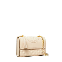 Women Fleming Convertible Shoulder Bag - New Cream